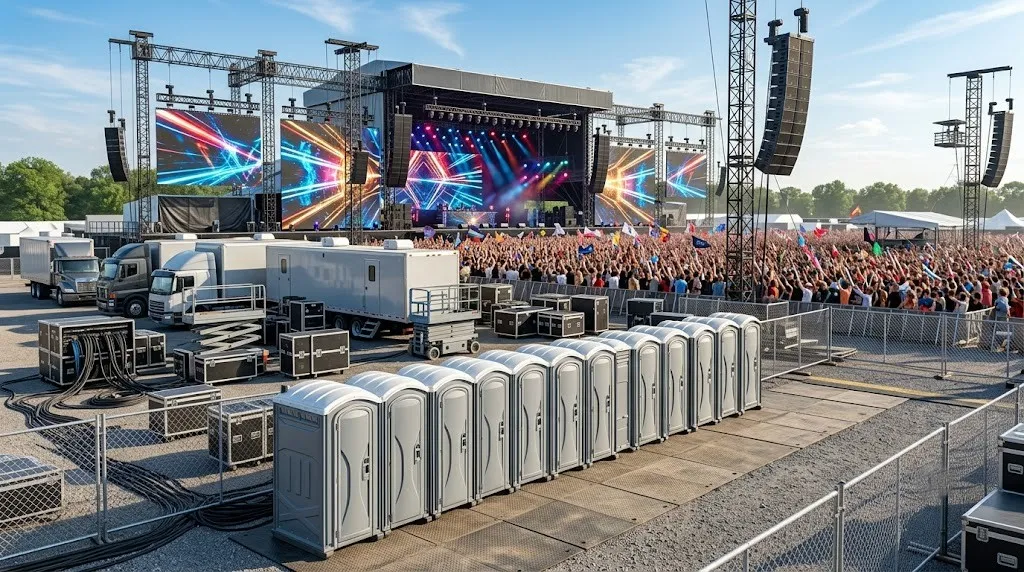 Concert Restroom Rental in West Gulfport, MS