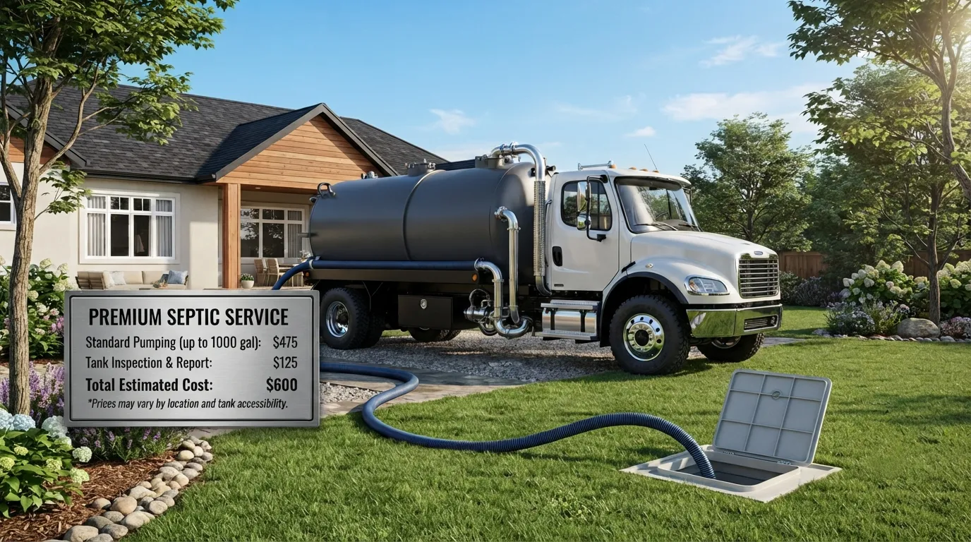 Septic Tank Pumping Cost in West Gulfport, MS